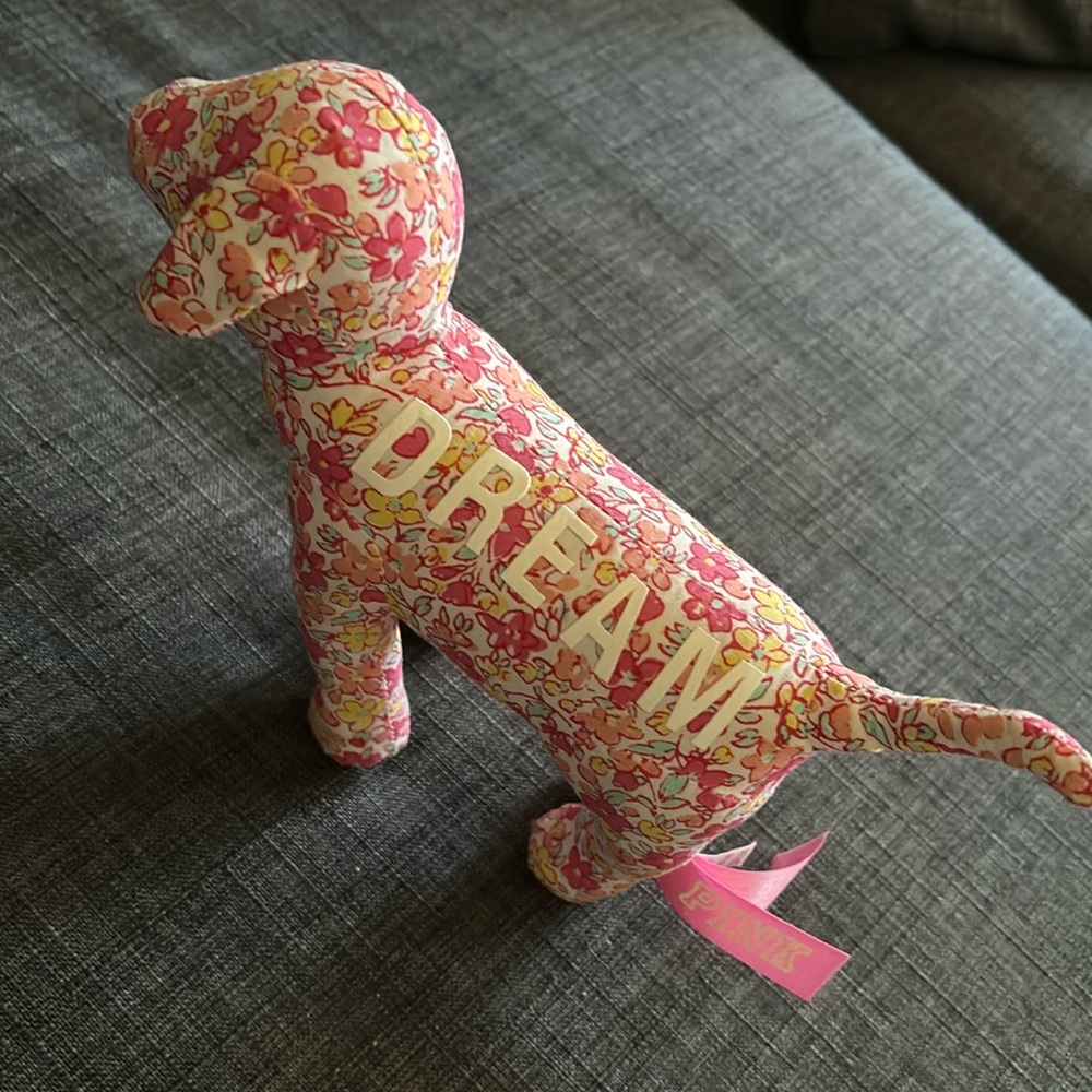 Like New PINK Victoria’s Secret Paisley Floral Dream Dog Mascot Limited Edition